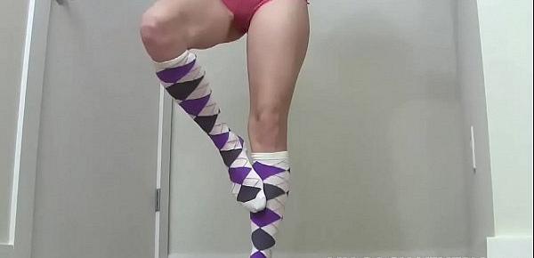  I have a new pair of argyle socks to tease you with JOI
